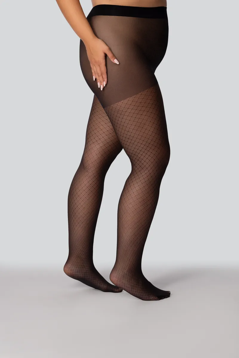 QUEEN SIZE ALLURE 30 TIGHTS ONYX - 2