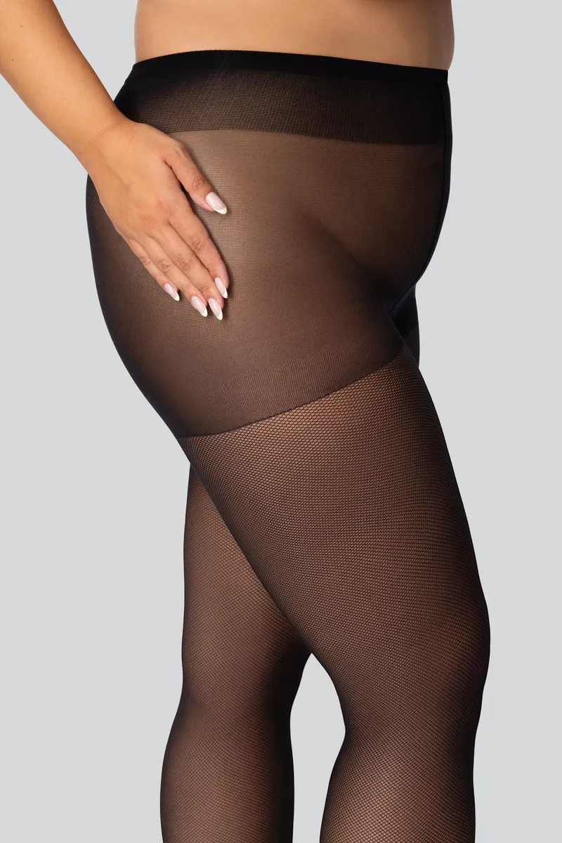 QUEEN SIZE SASSY 40 TIGHTS ONYX