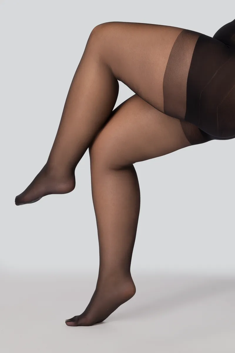 QUEEN SIZE SHAPING 30 TIGHTS ONYX - 4