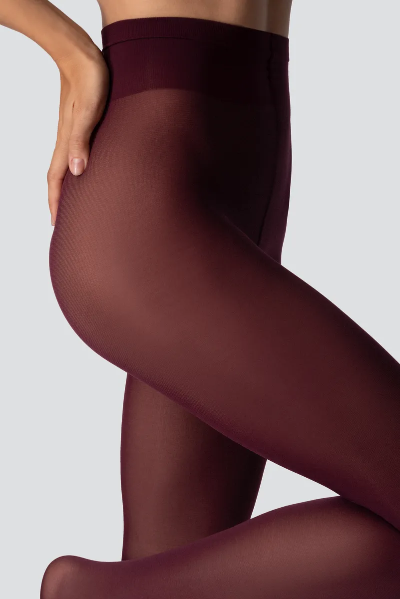 TINA SOFT TOUCH 40 DEN TIGHTS RED WINE - 3