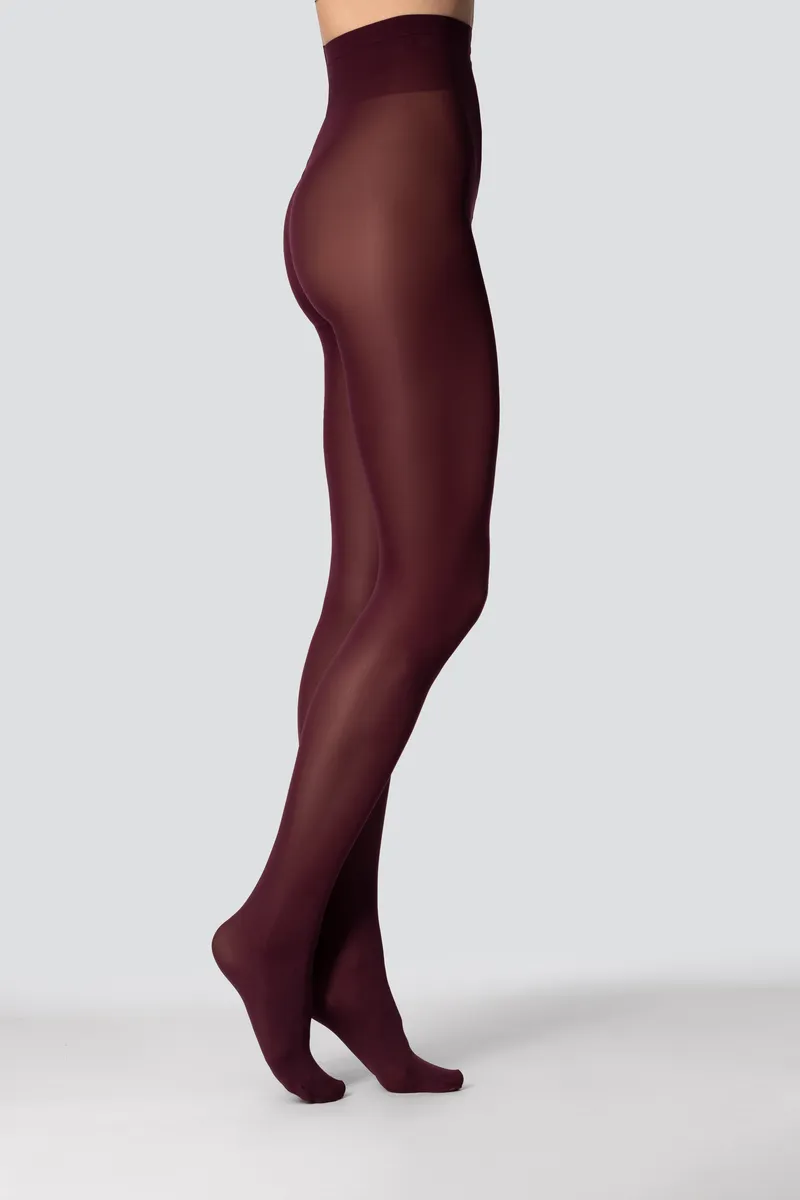 TINA SOFT TOUCH 60 DEN TIGHTS RED WINE - 2