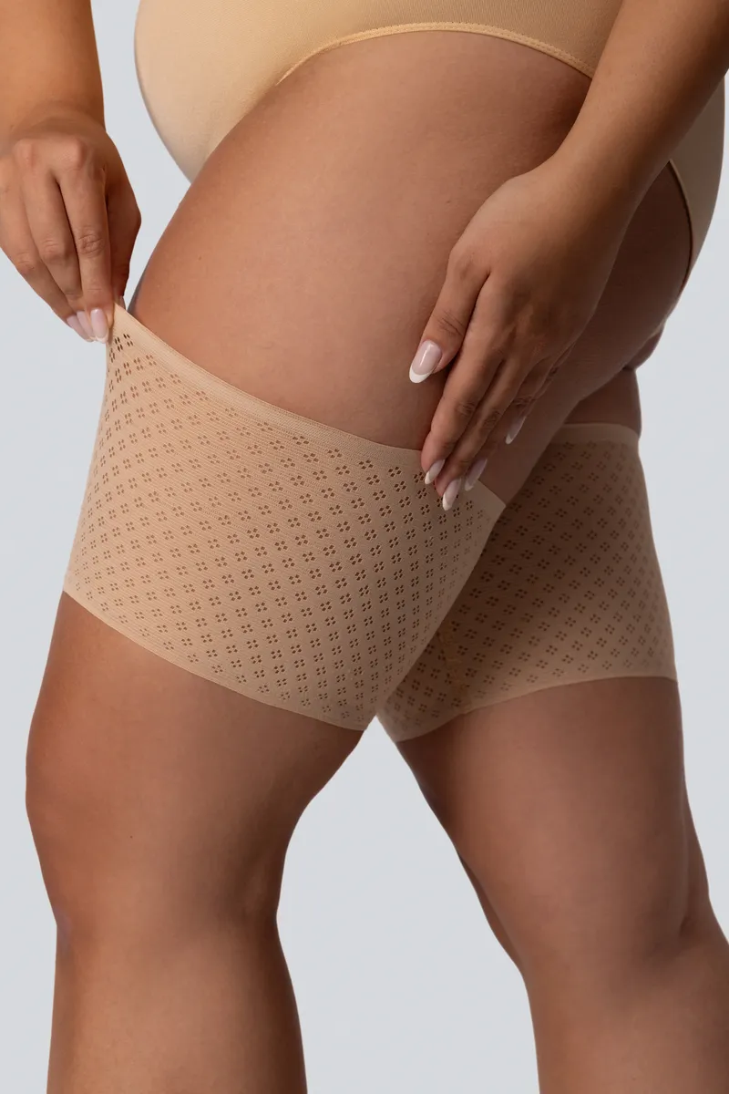 QUEEN SIZE BREATHABLE ANTI-CHAFING THIGH BANDS CHAMPAGNE PEARL - 2