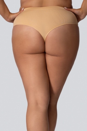 QUEEN SIZE STRINGI MID-WAISTED SMOOTHWEAR CHAMPAGNE PEARL - 2